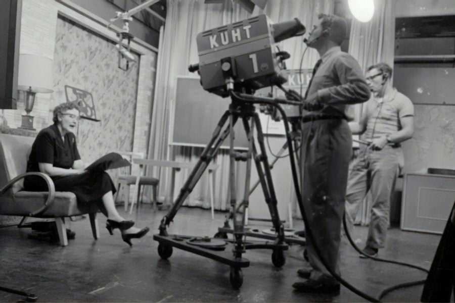 Austria a woman sitting in a chair with a microphone and a man sitting in a chair