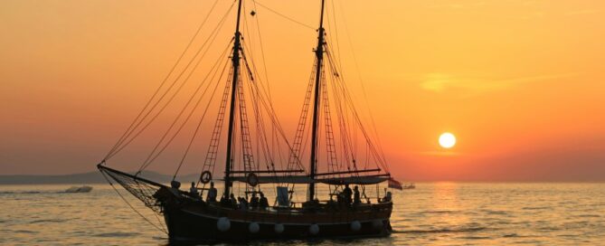 a boat on the water
