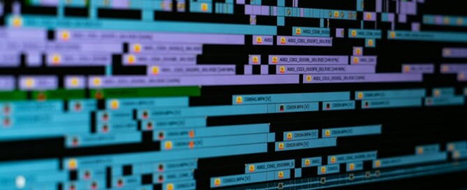 a computer screen with many different colored lines